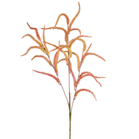 Imagem HASTE PERMANENTE DECOR DE CATTAIL ROSA OUTONO EM PLÁSTICO MOLDÁVEL 58X22CM GRILLO