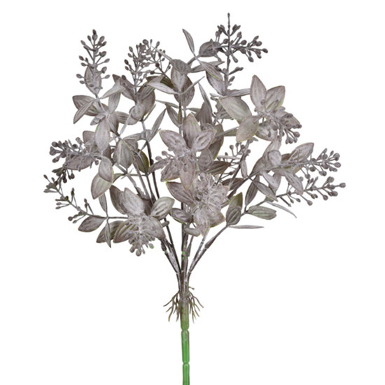 Imagem BUQUÊ PERMANENTE DE FOLHAS ROSA OUTONO EM PLÁSTICO MOLDÁVEL 38X13 CM - GRILLO