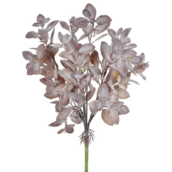 Imagem BUQUÊ DECORATIVO DE FOLHAS PERMANENTES EM PLÁSTICO MOLDÁVEL MARROM 38X14CM - GRILLO