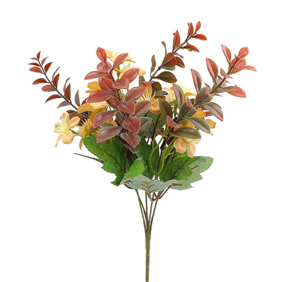 Imagem BUQUÊ PERMANENTE DECORATIVO DE LÍRIO CHAMPAGNE EM PLÁSTICO MOLDÁVEL 38X16 CM - GRILLO