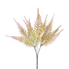 Imagem de BUQUÊ DE SAMAMBAIA ROSA ESCURO PERMANENTE EM PLÁSTICO MOLDÁVEL 44X21 CM - GRILLO - Grillo Ltda
