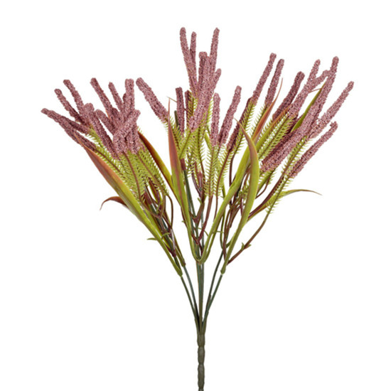 Imagem BUQUÊ PERMANENTE DE SEMENTE SILVESTRE ROSA OUTONO EM PLÁSTICO 37X17 CM - GRILLO