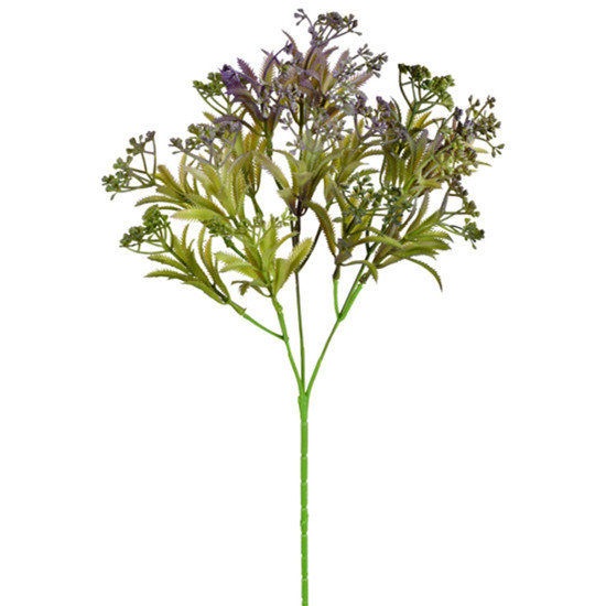 Imagem HASTE DECORATIVA PERMANENTE DE GYPSO LAVANDA EM PLÁSTICO MOLDÁVEL 63X16 CM - GRILLO