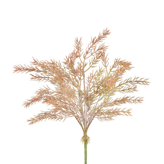 Imagem BUQUÊ DE FOLHAS DECORATIVAS PERMANENTE MARROM EM PLÁSTICO MOLDÁVEL 41X17CM GRILLO