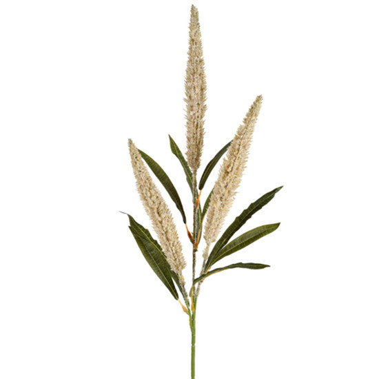 Imagem HASTE DECORATIVA DE RABO DE RAPOSA VERDE EM PLÁSTICO MOLDÁVEL 64X13CM - GRILLO