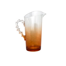 Imagem de JARRA EM ACRÍLICO NA COR LARANJA CLARO TRANSPARENTE 2,3L 26X24X14 CM - Inverno Verao Comercio De Modas E Decoracao Eireli