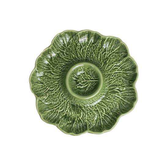Imagem PETISQUEIRA COUVE VERDE CRISTINA EM CERÂMICA 35X35X5CM - SCALLA CERÂMICA