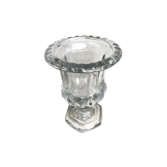 Imagem MINI VASO DECORATIVO EM VIDRO TRANSPARENTE 14X11 CM