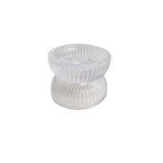 Imagem de MINI CASTIÇAL DECORATIVO EM VIDRO TRANSPARENTE 6X8 CM - GRILLO 58269 - Grillo Ltda