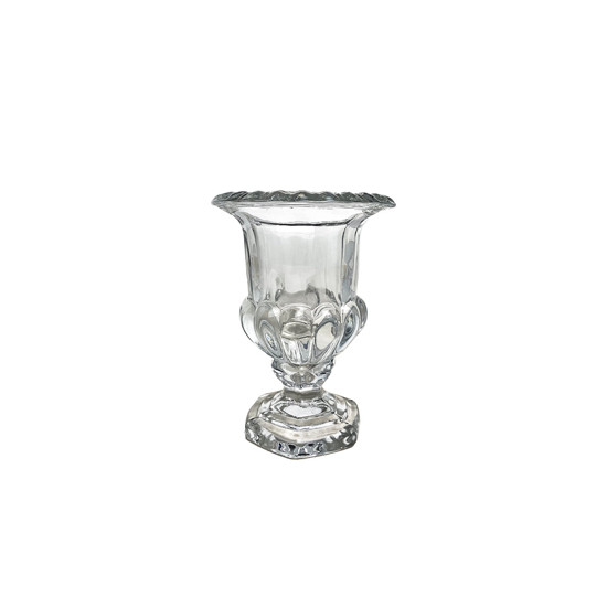 Imagem MINI VASO DECORATIVO EM VIDRO TRANSPARENTE 14X11 CM