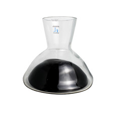 Imagem de CENTRO DE MESA DECORATIVO EM VIDRO TRASNPARENTE E DETALHES PRETO 21X19 CM - 6f Decoracoes Imp E Exp E Com Ltda