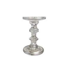 Imagem de CASTIÇAL DECORATIVO ALONGADO EM VIDRO TRANSPARENTE 18X11 CM - GRILLO 59364 - Grillo Ltda