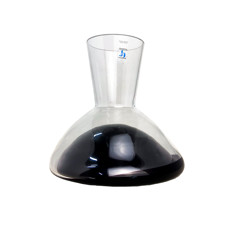 Imagem de CENTRO DE MESA DECORATIVO EM VIDRO TRASNPARENTE E DETALHES PRETO 28X21 CM - 6f Decoracoes Imp E Exp E Com Ltda