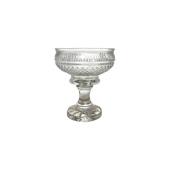 Imagem VASO DE VIDRO COM PÉ DECORATIVO TRANSPARENTE 14X12 CM - GRILLO 59425