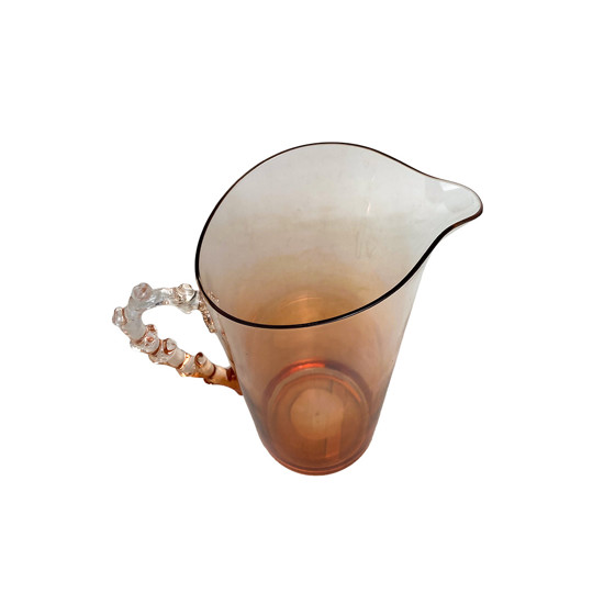 Imagem JARRA EM ACRÍLICO NA COR LARANJA CLARO TRANSPARENTE 2,3L 26X24X14 CM