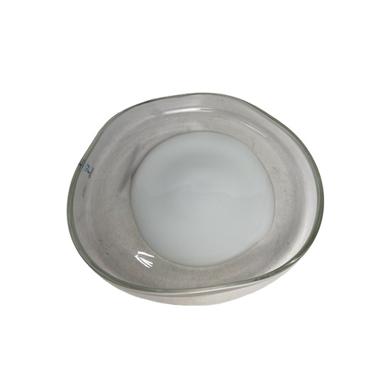 Imagem CENTRO DE MESA REDONDO EM VIDRO TRANSPARENTE E DETALHES BRANCO 30X32X5 CM