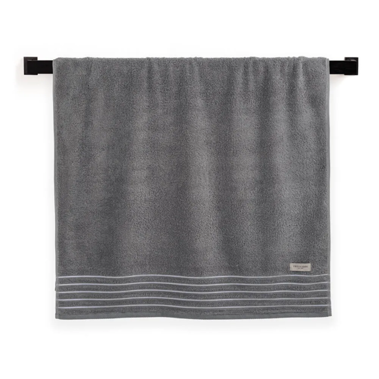 Imagem TOALHA DE ROSTO FELPUDO PALLADIO EM ALGODÃO CINZA 80X48 CM - TRUSSARDI
