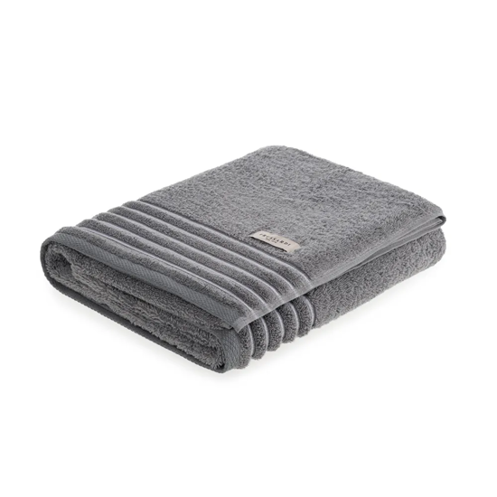 Imagem TOALHA DE ROSTO FELPUDO PALLADIO EM ALGODÃO CINZA 80X48 CM - TRUSSARDI