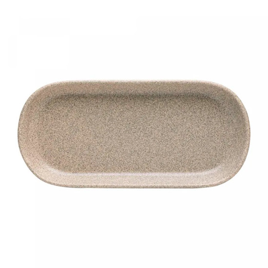 Imagem TRAVESSA OVAL KOBE EM CERÂMICA CREME 27X12X3 CM - WOLFF