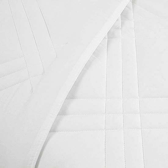 Imagem EDREDOM QUEEM VISION EM ALGODÃO BRANCO 2,6X2,4M - BUDDEMEYER