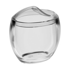 Imagem de PORTA ALGODÃO / COTONETES SPOOM EM POLIESTIRENO TRANSPARENTE 10X9X6 CM - COZA - Brinox Metalurgica S  A