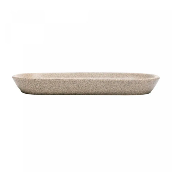 Imagem TRAVESSA OVAL KOBE EM CERÂMICA CREME 27X12X3 CM - WOLFF