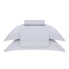 Imagem de JOGO DE CAMA KING BUD VISION NEW COLORS 4 PEÇAS EM ALGODÃO PRATA - TRUSSARDI - Buddemeyer S A