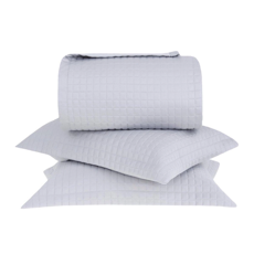 Imagem de COLCHA QUEEM E 2 PORTA TRAVESSEIROS BUD NEW VISION EM ALGODÃO PRATA - BUDDEMEYER - Buddemeyer S A