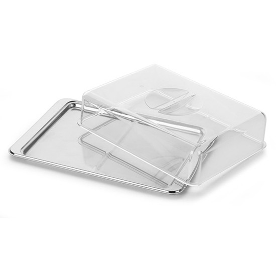 Imagem PORTA FRIOS NEO EM AÇO INOX COM DIVISÓRIA 7X27X18 CM - FORMA UTILIDADES