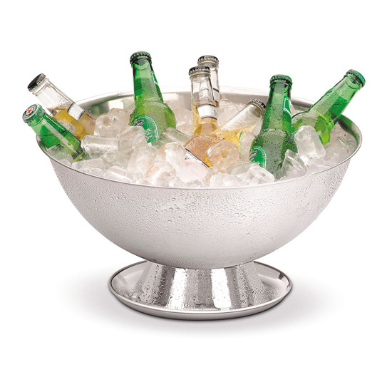 Imagem CHAMPANHEIRA PERLAGE EM AÇO INOX 12,2L COM BASE COLETORA 26X45 CM - FORMA UTILIDADES