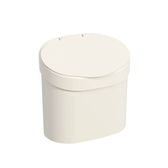 Imagem LIXEIRA BASIC COM TAMPA PARA PIA 4L EM POLIPROPILENO BRANCO 22X22X11 - COZA