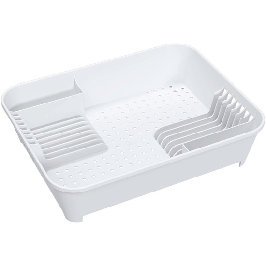 Imagem ESCORREDOR DE LOUÇAS BASIC 14 PRATOS BRANCO EM POLIPROPILENO 45X35X10 CM - COZA