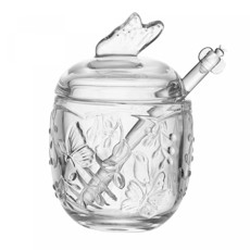Imagem de MELEIRA NEW BUTTERFLY COM PEGADOR 220ML EM CRISTAL ECOLÓGICO 13X7X7 CM - LYOR - Coliseu Presentes Ltda