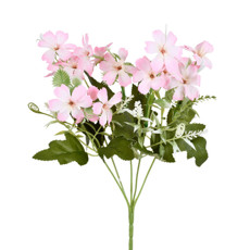 Imagem de BUQUÊ DE FLORES DE OLEANDRO ROSA CLARO DECORATIVO EM PLÁSTICO MOLDÁVEL 34X13CM GRILLO - Grillo Ltda
