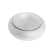 Imagem de CENTRO DE MESA REDONDO FOSCO DECORATIVO EM VIDRO 27X9 CM - CROSS - Cross Comercial Ltda