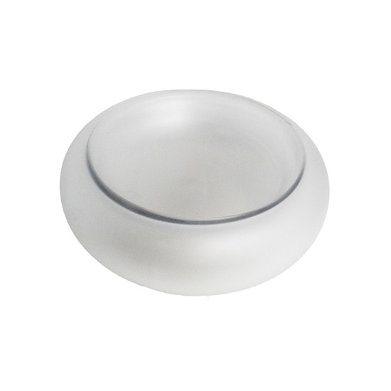 Imagem CENTRO DE MESA REDONDO FOSCO DECORATIVO EM VIDRO 27X9 CM - CROSS