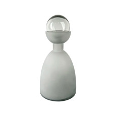 Imagem de GARRAFA FOSCA DECORATIVA EM VIDRO COM TAMPA 35X18 CM - CROSS - Cross Comercial Ltda