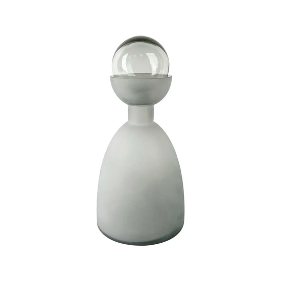Imagem GARRAFA FOSCA DECORATIVA EM VIDRO COM TAMPA 35X18 CM - CROSS