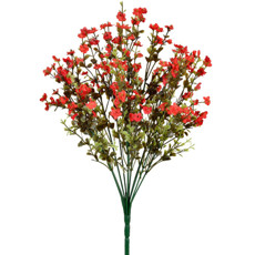Imagem de BUQUÊ DECORATIVO CARINHO DE MÃE VERMELHO EM PLÁSTICO MOLDÁVEL 44X19 CM - GRILLO - Grillo Ltda
