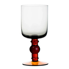 Imagem de JOGO DE 2 TAÇAS PARA ÁGUA 350ML EM VIDRO FUMÊ E AMBAR 17X8X8 CM - FRACALANZA - Full Fit Industria Importacao E Comercio Ltda.