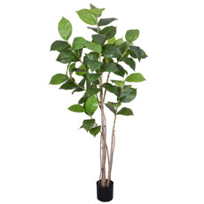 Imagem de PLANTA FOLHAS DE CARVALHO DECORATIVA VERDE E EM PLÁSTICO TOQUE REAL 210X50 CM - GRILLO - Grillo Ltda