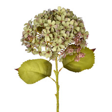Imagem de HASTE DECORATIVA EM PLÁSTICO MOLDÁVEL DE HORTÊNSIA VERDE OUTONO 62X22 CM - GRILLO - Grillo Ltda