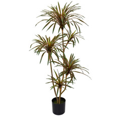 Imagem de PLANTA DECORATIVA DRACENA COM FOLHAS BURGUNDY TOQUE REAL EM PLÁSTICO 135X50 CM - GRILLO - Grillo Ltda