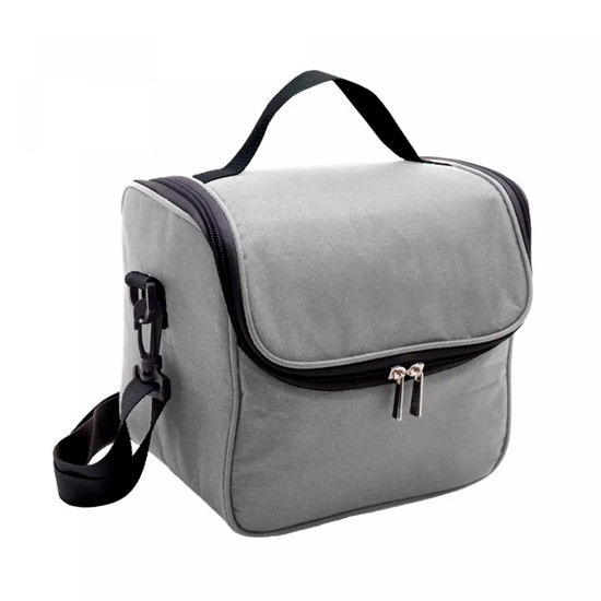 Imagem BOLSA TÉRMICA EASY LIFE CINZA EM POLIÉSTER 22X20X16 CM - LYOR