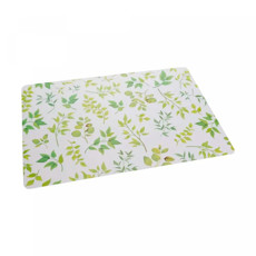 Imagem de LUGAR AMERICANO RETANGULAR FOLHAGEM VERDE EM PLÁSTICO 43X28 CM - LYOR - Coliseu Presentes Ltda