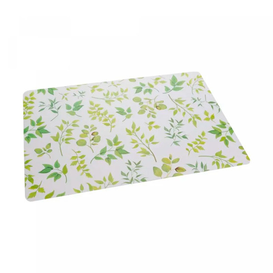 Imagem LUGAR AMERICANO RETANGULAR FOLHAGEM VERDE EM PLÁSTICO 43X28 CM - LYOR