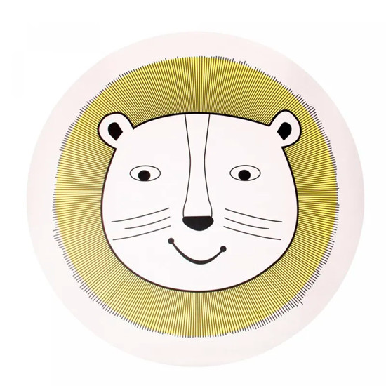 Imagem LUGAR AMERICANO REDONDO COM ESTAMPA DE LEÃO EM PLÁSTICO 38X38 CM - LYOR