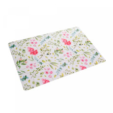 Imagem de LUGAR AMERICANO RETANGULAR FLORAL COLORIDO EM PLÁSTICO 43X28 CM - LYOR - Coliseu Presentes Ltda