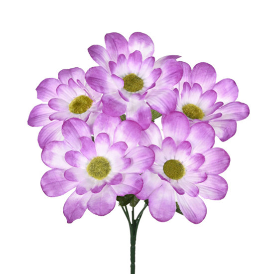 Imagem BUQUÊ DECORATIVO EM PLÁSTICO MOLDÁVEL DE GERBERA LAVANDA 30X17 CM - GRILLO