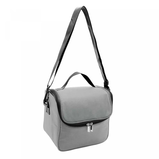 Imagem BOLSA TÉRMICA EASY LIFE CINZA EM POLIÉSTER 22X20X16 CM - LYOR